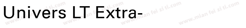 Univers LT Extra字体转换